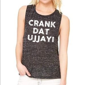 {Breathe In Detroit} yoga graphic heather tank